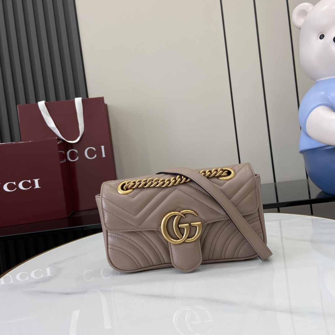 Gucci GG Marmont Mini Shoulder Bag - DopestKickz