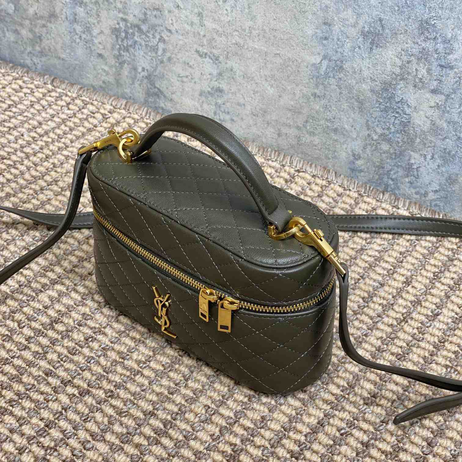 Saint Laurent Gaby Vanity Bag In Lambskin - DopestKickz