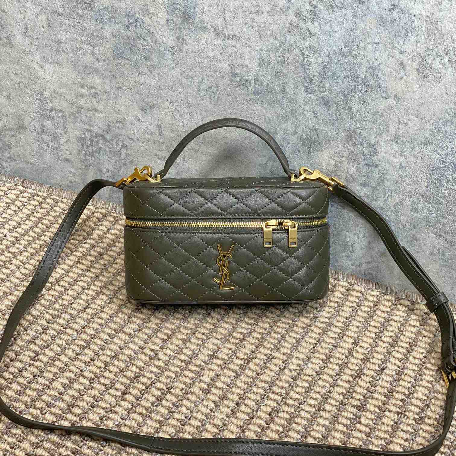 Saint Laurent Gaby Vanity Bag In Lambskin - DopestKickz