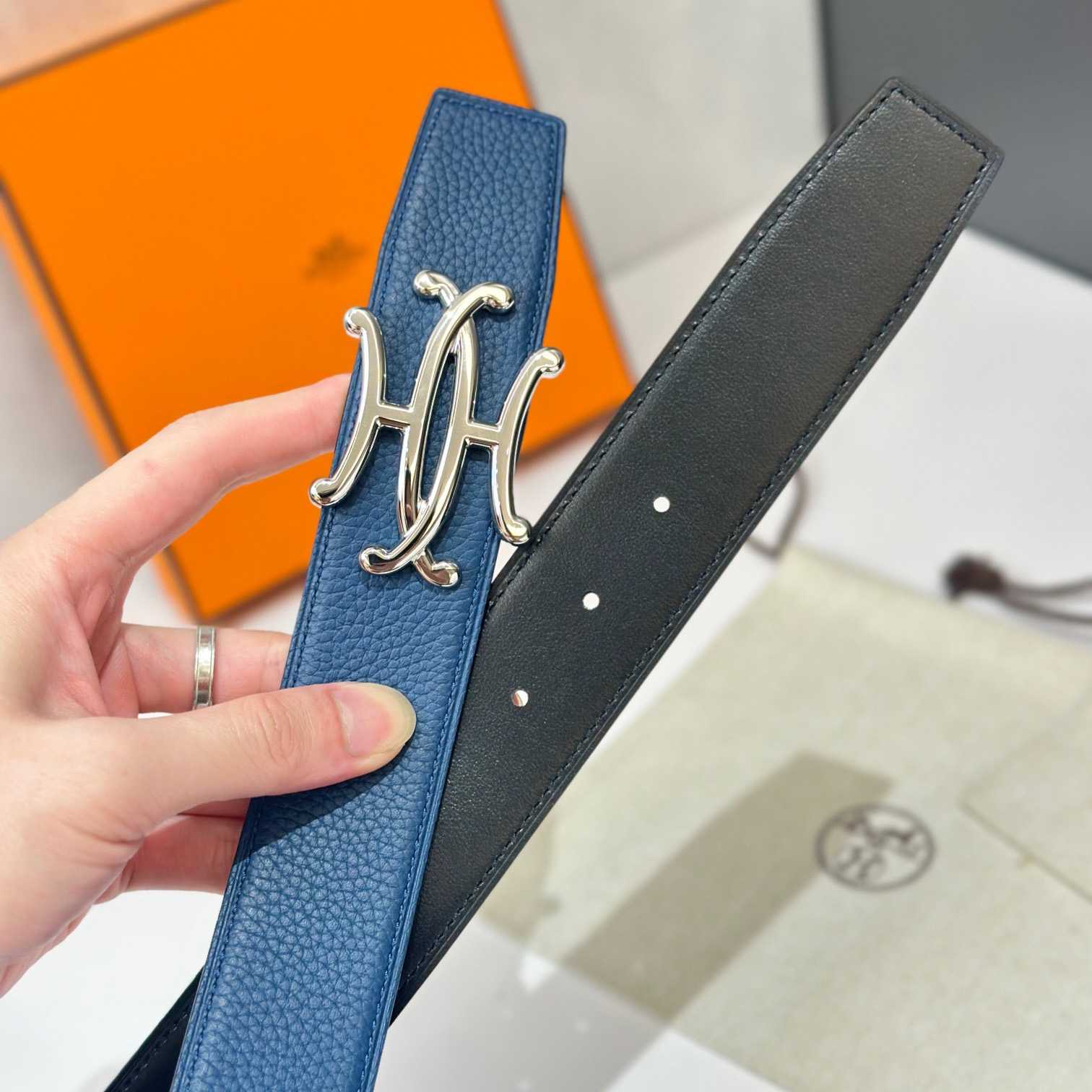 Hermes Neo Lift Belt Buckle & Reversible Leather Strap 38 mm - DopestKickz