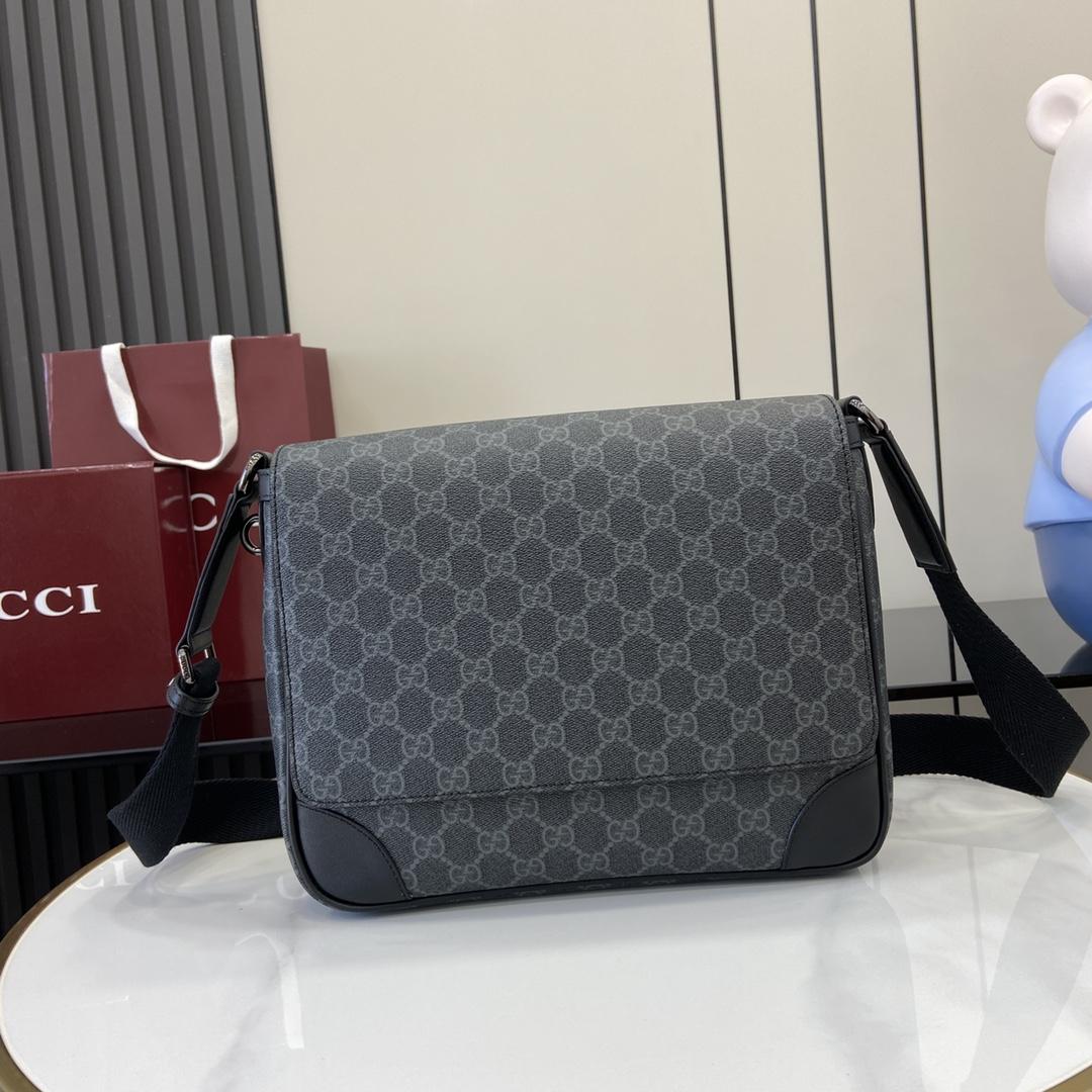 Gucci GG Emblem Medium Crossbody Bag - DopestKickz