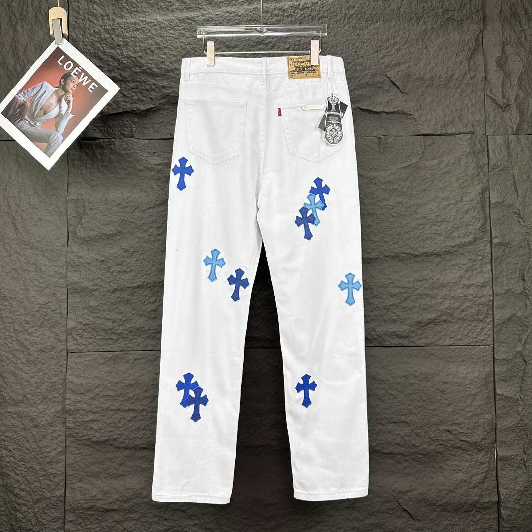 Chrome Hearts Straight Leg Jeans - DopestKickz