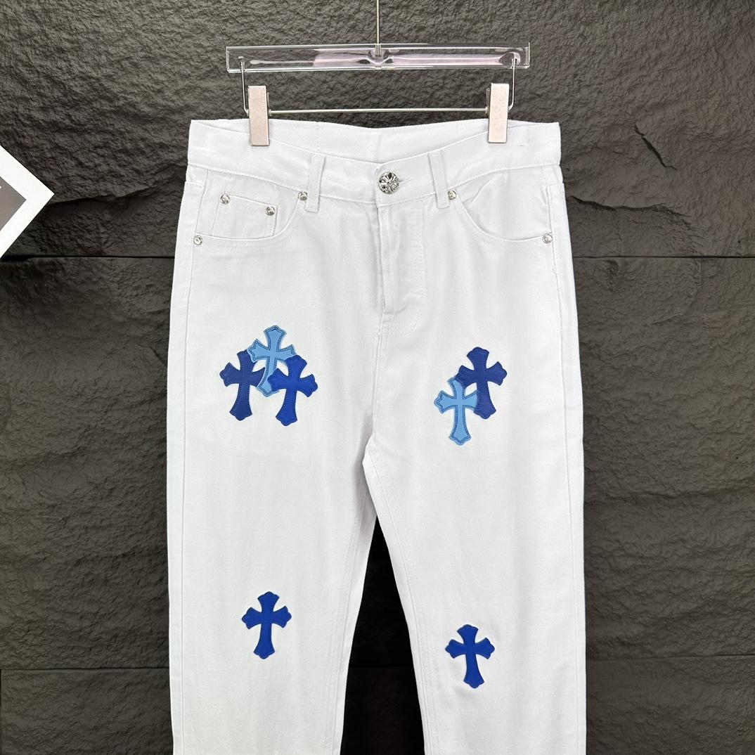 Chrome Hearts Straight Leg Jeans - DopestKickz