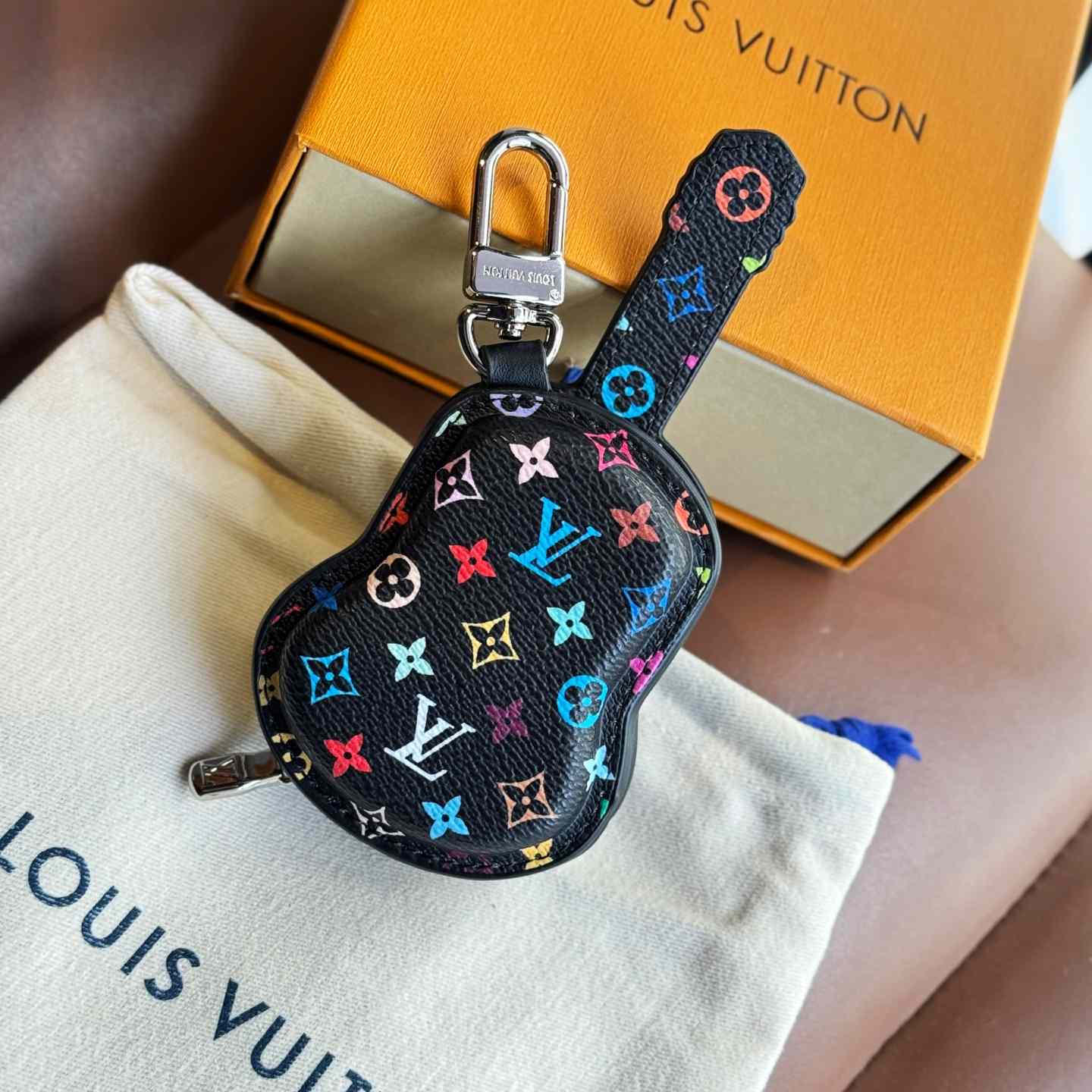 Louis Vuitton Guitar Pouch Bag Charm   M02032 - DopestKickz