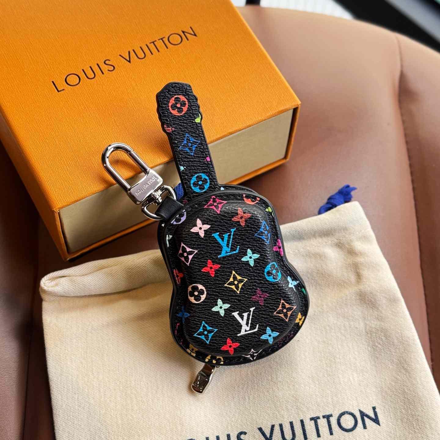 Louis Vuitton Guitar Pouch Bag Charm   M02032 - DopestKickz