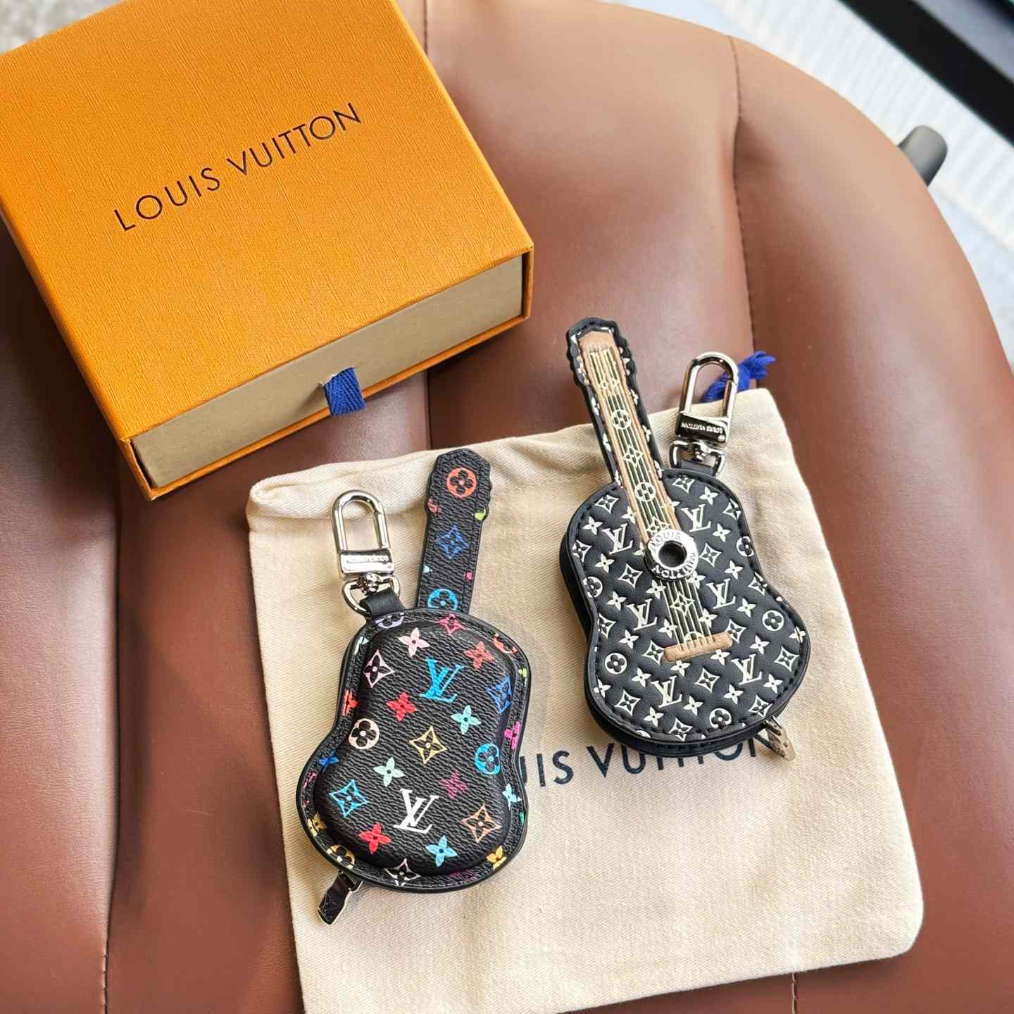 Louis Vuitton Guitar Pouch Bag Charm   M02032 - DopestKickz