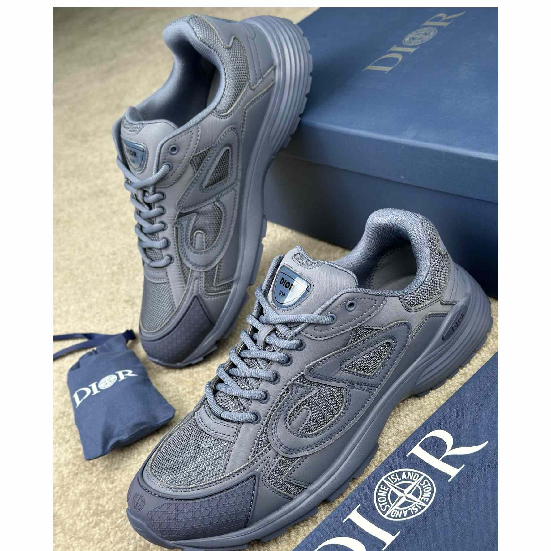 Stone Island x Dior B30 Sneaker  - DopestKickz