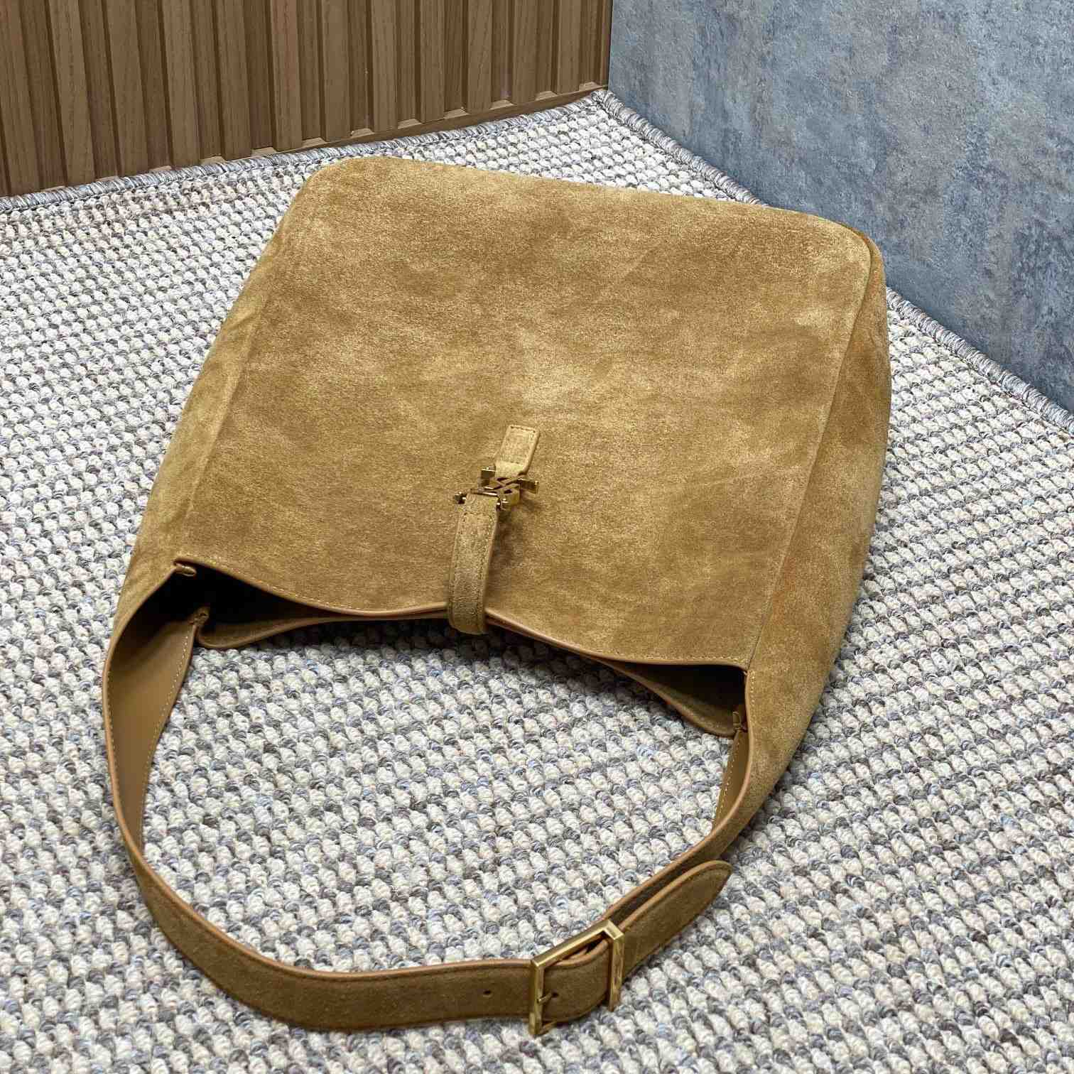 Saint Laurent LE 5 À 7 Supple Large In Suede - DopestKickz