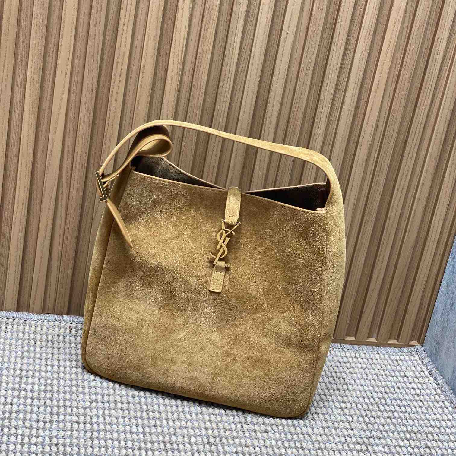 Saint Laurent LE 5 À 7 Supple Large In Suede - DopestKickz