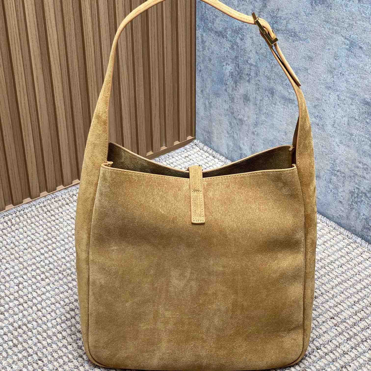 Saint Laurent LE 5 À 7 Supple Large In Suede - DopestKickz