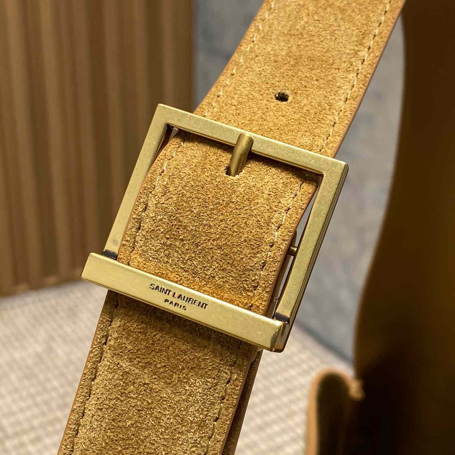 Saint Laurent LE 5 À 7 Supple Large In Suede - DopestKickz