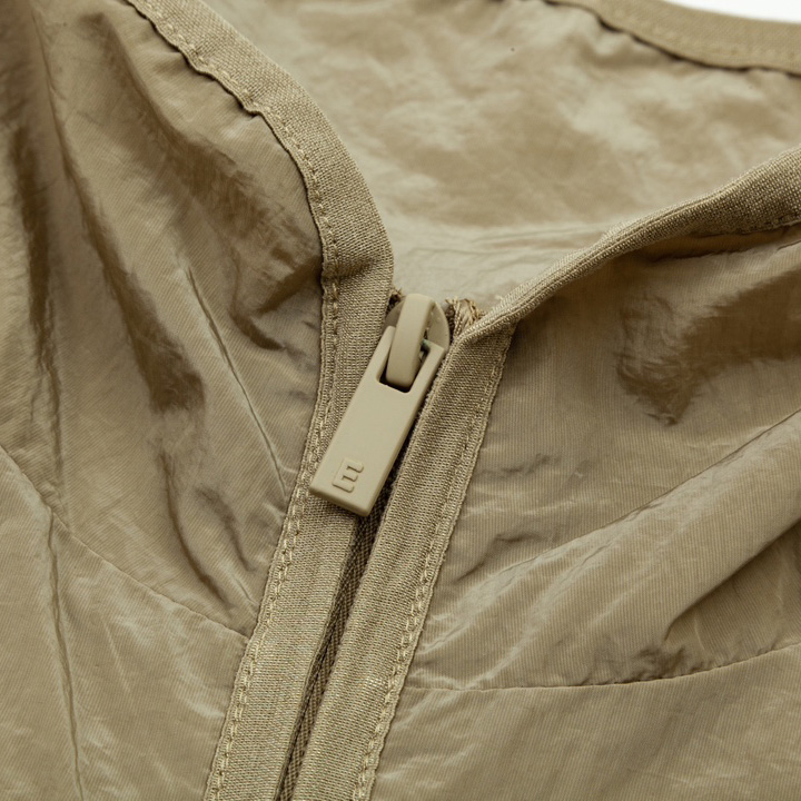 Fear of God Essentials Crinkle Nylon Half Zip Short-Sleeve Shirt - DopestKickz