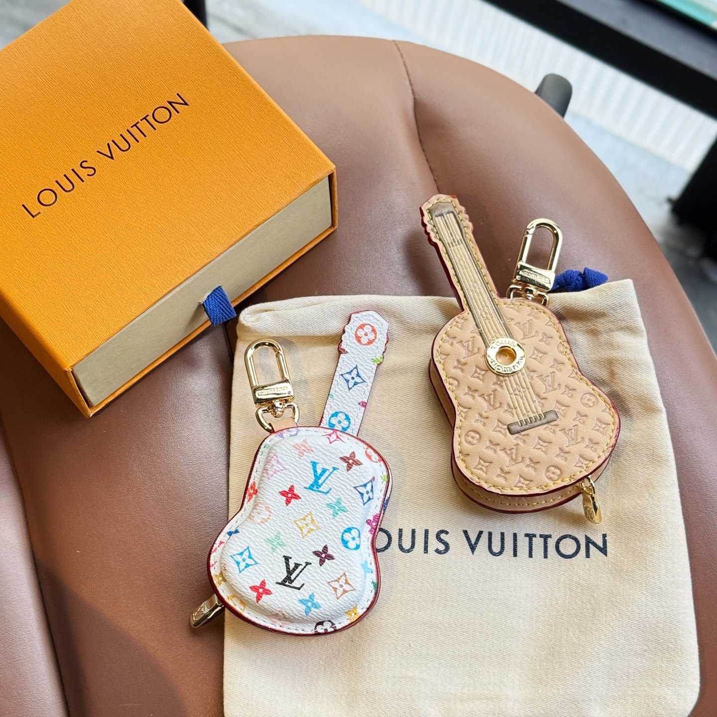Louis Vuitton Guitar Pouch Bag Charm   M02032 - DopestKickz