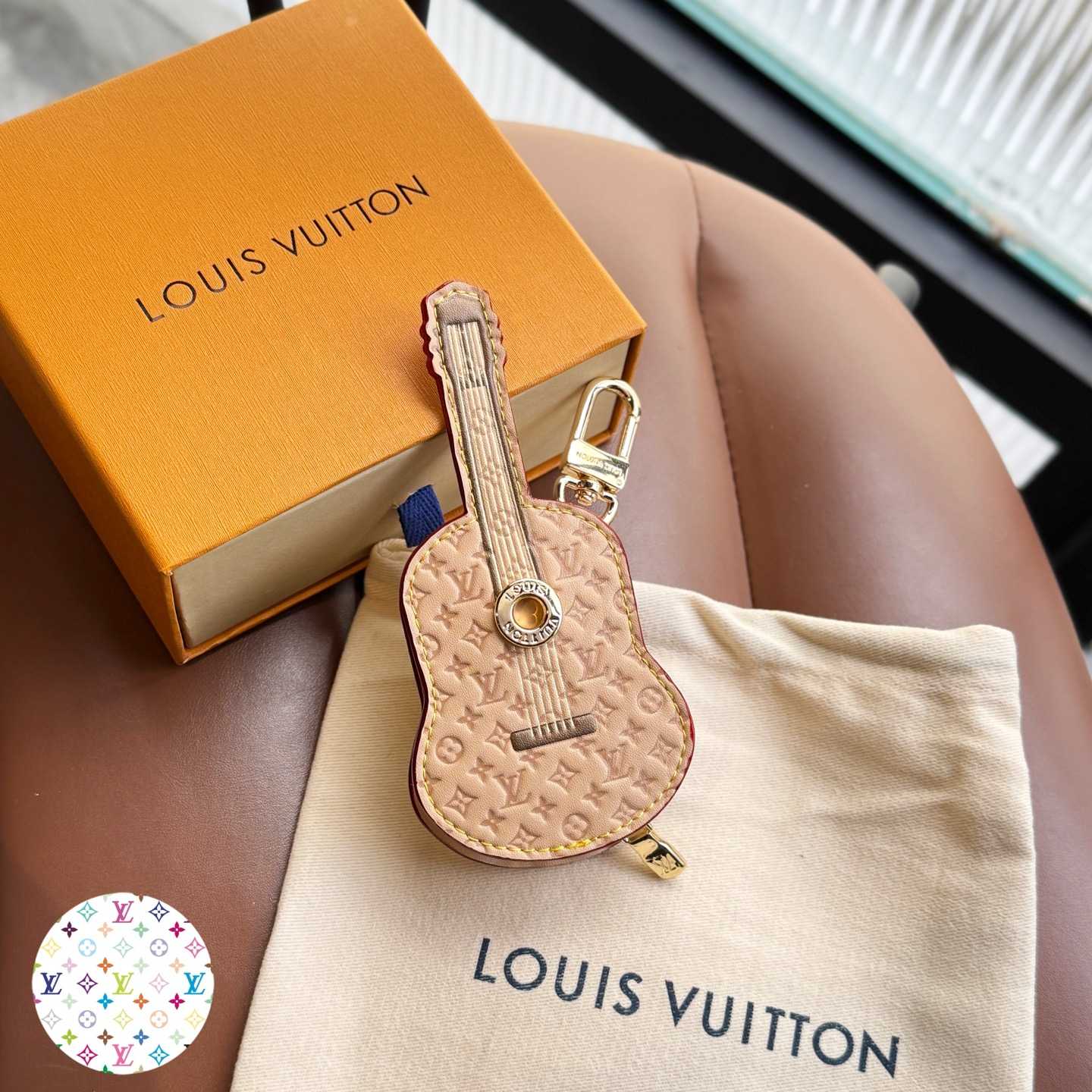 Louis Vuitton Guitar Pouch Bag Charm   M02032 - DopestKickz
