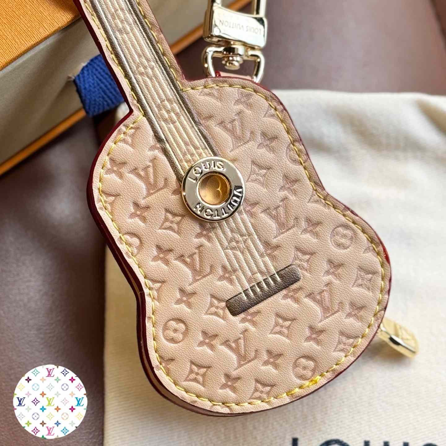 Louis Vuitton Guitar Pouch Bag Charm   M02032 - DopestKickz