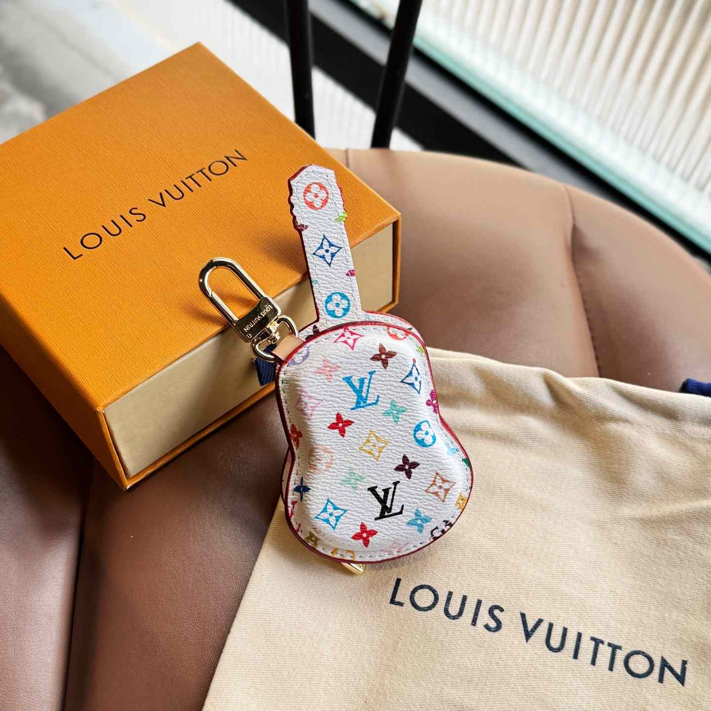 Louis Vuitton Guitar Pouch Bag Charm   M02032 - DopestKickz