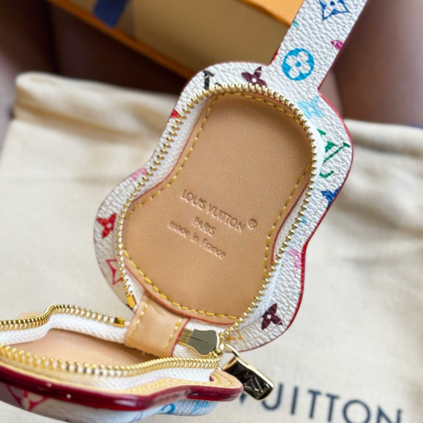 Louis Vuitton Guitar Pouch Bag Charm   M02032 - DopestKickz