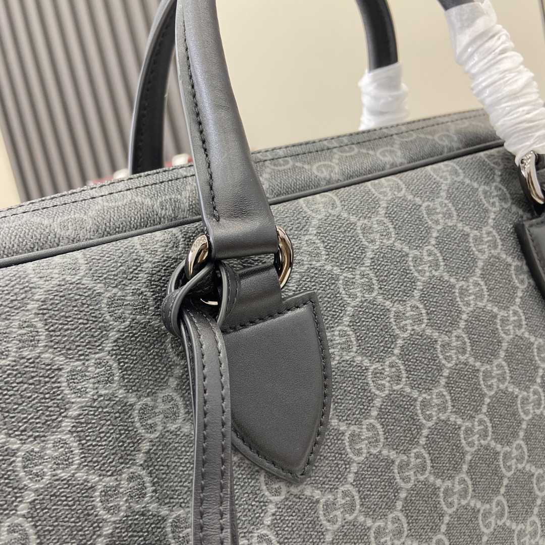 Gucci GG Emblem Medium Briefcase - DopestKickz