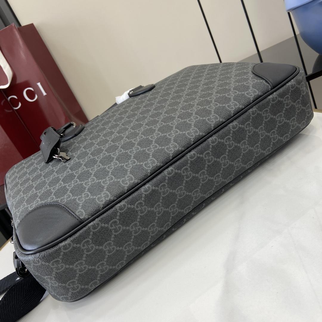 Gucci GG Emblem Medium Briefcase - DopestKickz