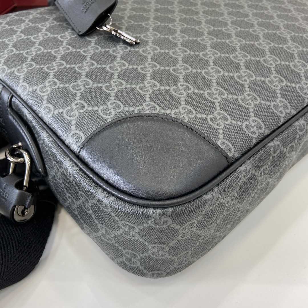 Gucci GG Emblem Medium Briefcase - DopestKickz