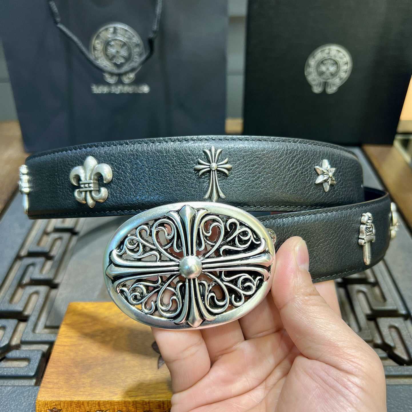 Chrome Hearts Vintage Belt  38mm - DopestKickz