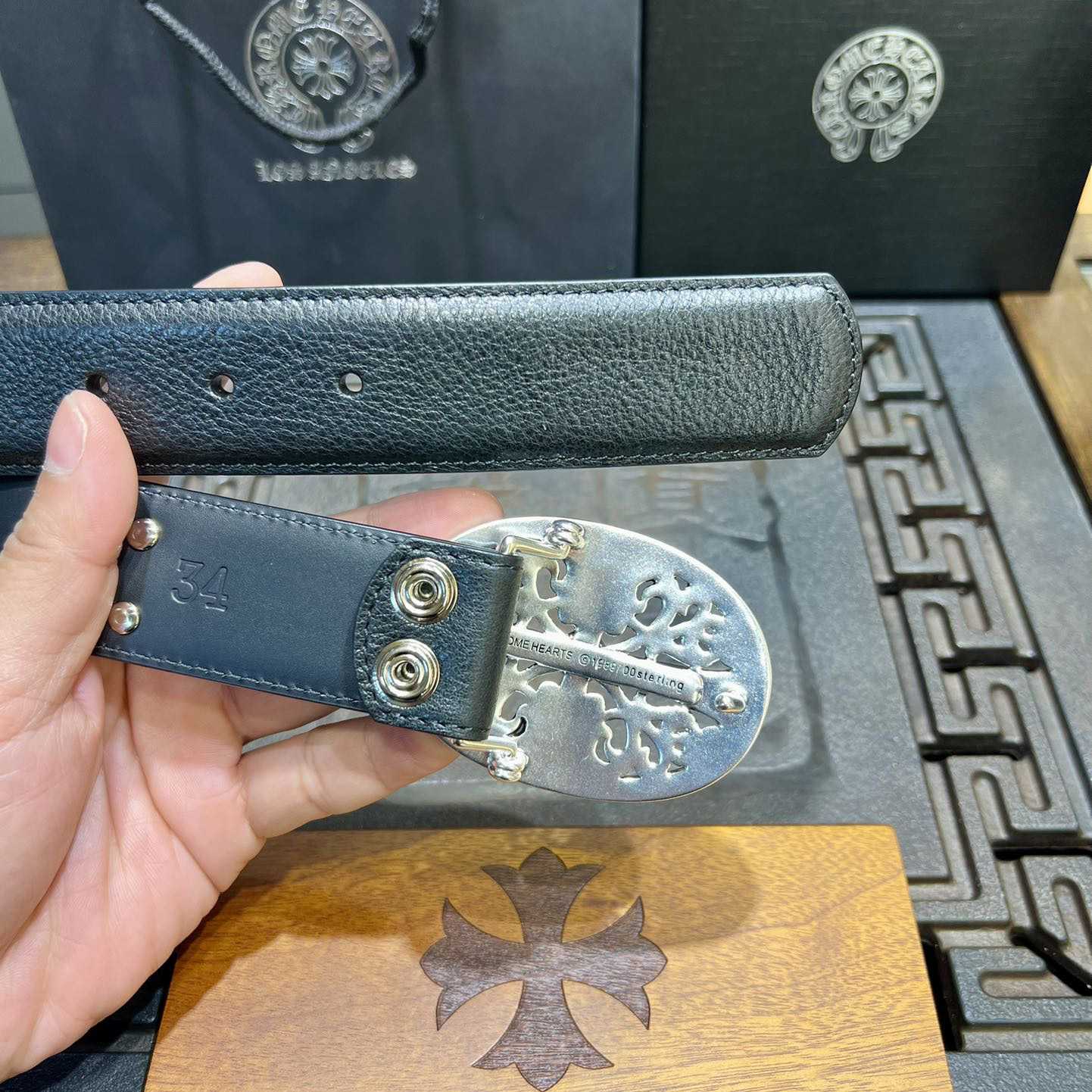 Chrome Hearts Vintage Belt  38mm - DopestKickz