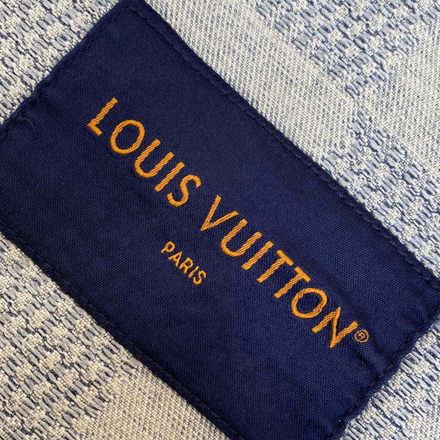 Louis Vuitton Damier Denim Jacket With Crystal - DopestKickz