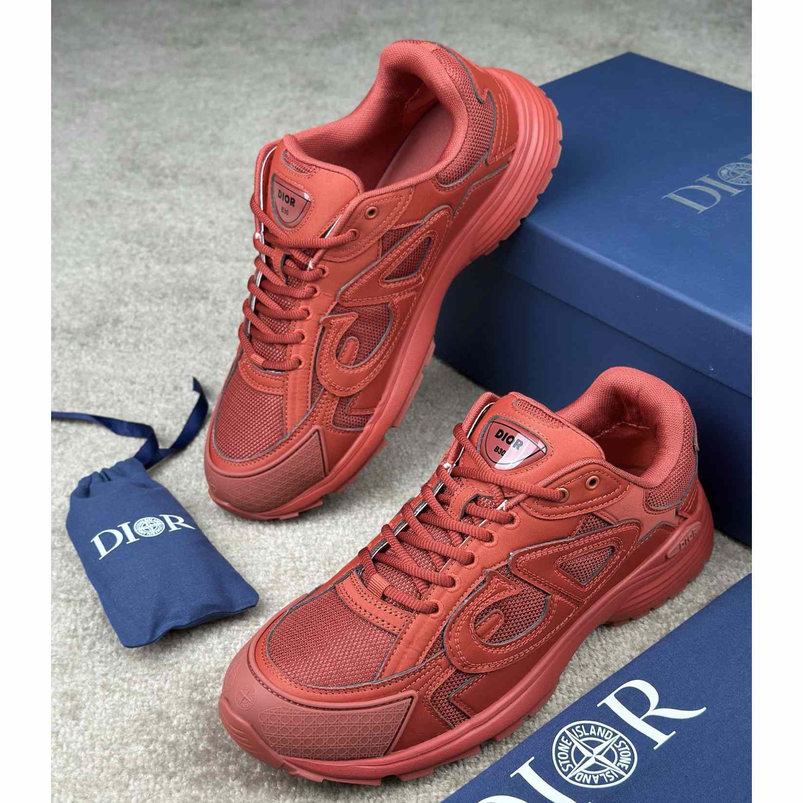 Stone Island x Dior B30 Sneaker  - DopestKickz
