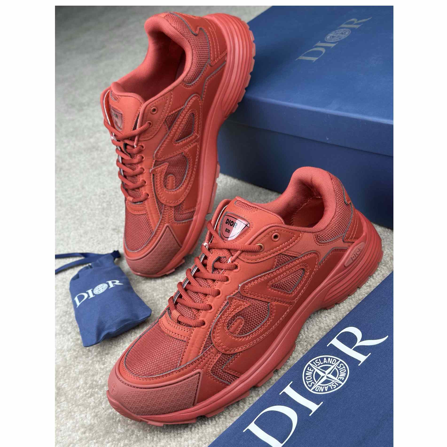 Stone Island x Dior B30 Sneaker  - DopestKickz
