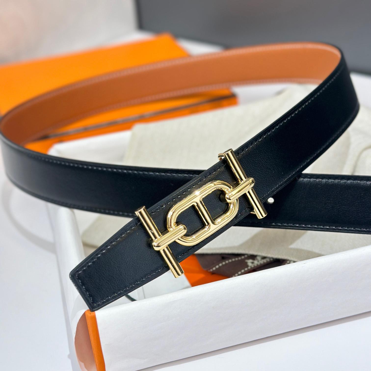 Hermes Ancre Buckle & Reversible Leather Strap 32mm - DopestKickz