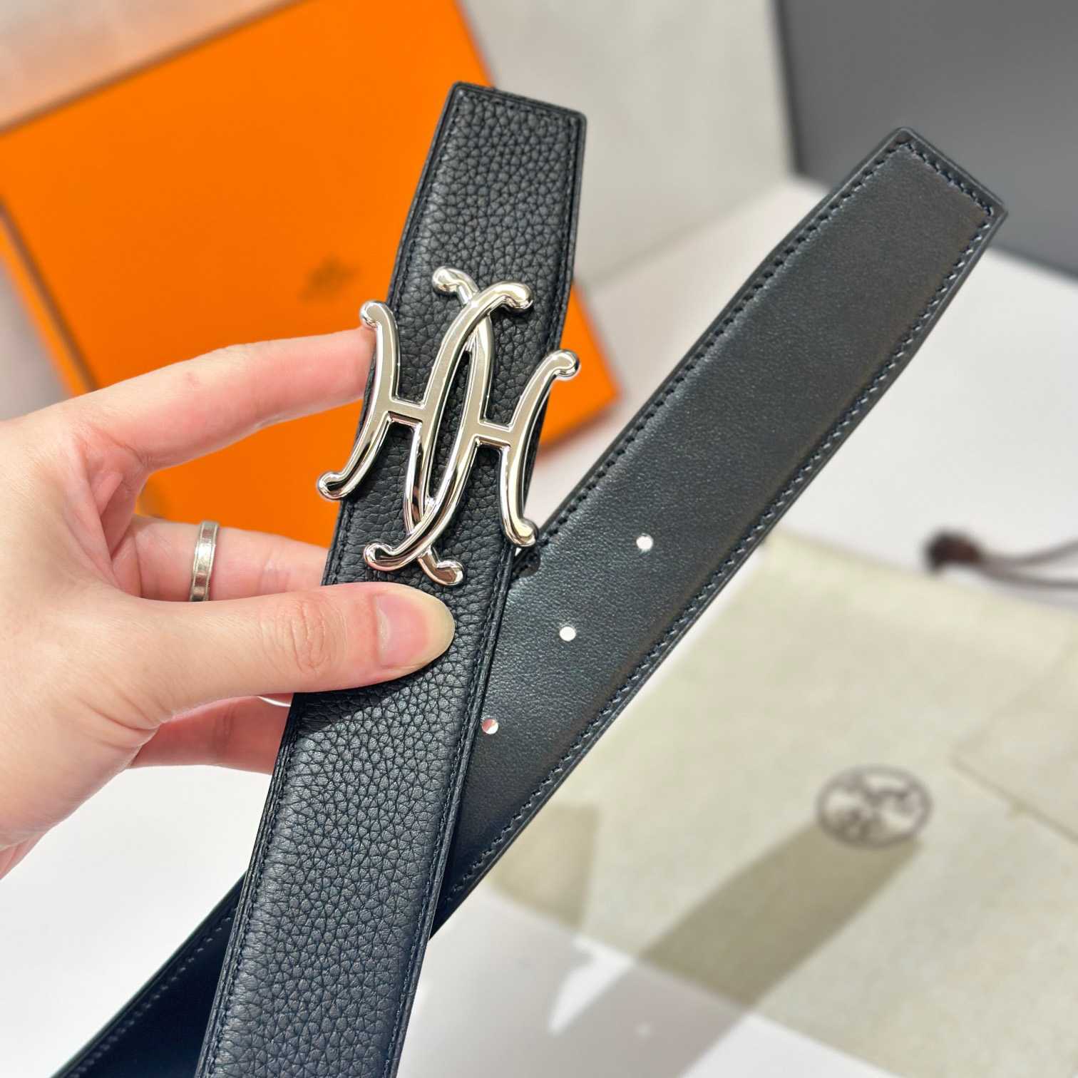 Hermes Neo Lift Belt Buckle & Reversible Leather Strap 38 mm - DopestKickz