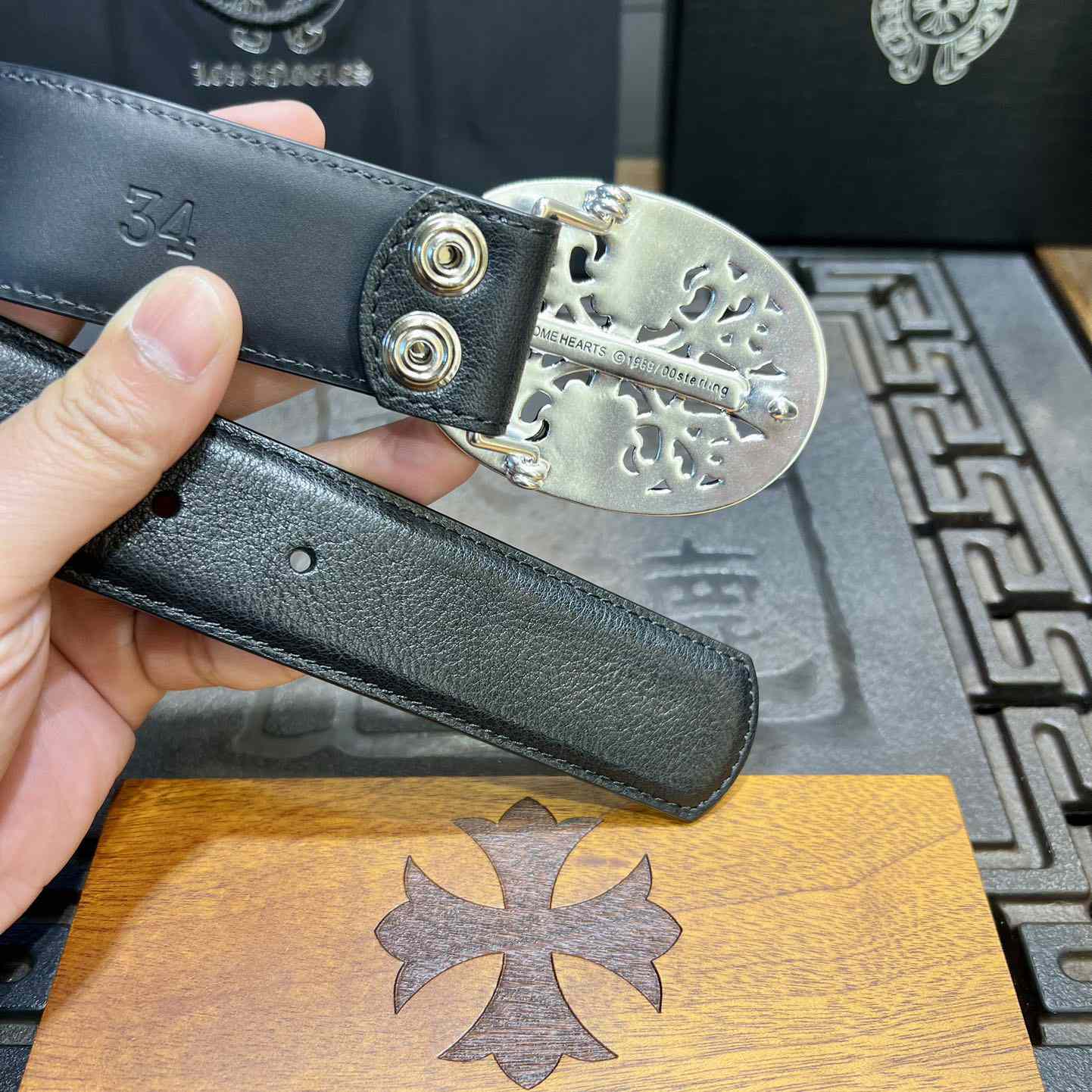 Chrome Hearts Vintage Belt  38mm - DopestKickz