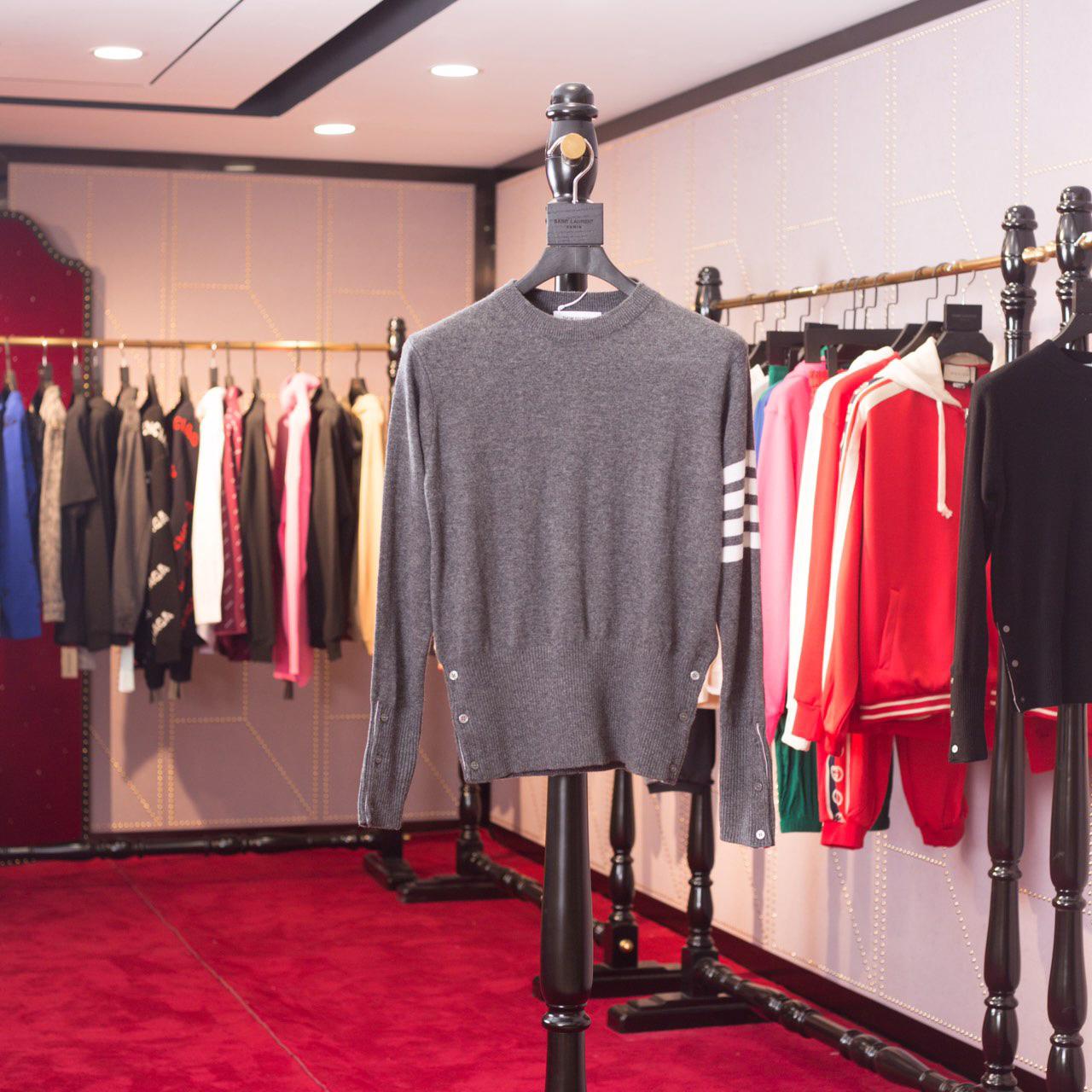 Thom Browne 4-Bar Sweater - DopestKickz