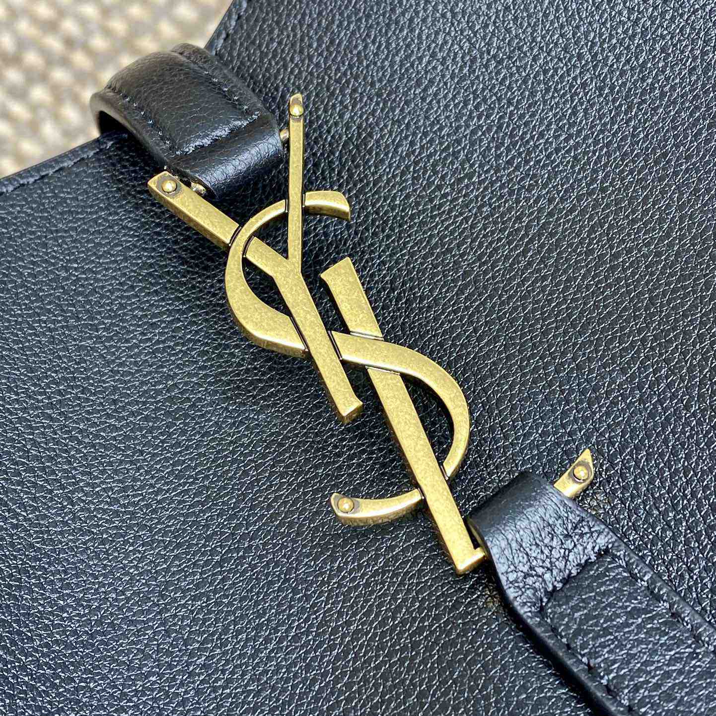 Saint Laurent LE 5 À 7 Supple Small In Grained Leather - DopestKickz