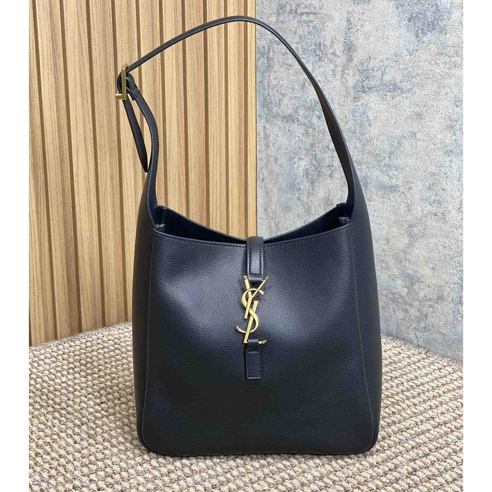 Saint Laurent LE 5 À 7 Supple Small In Grained Leather - DopestKickz