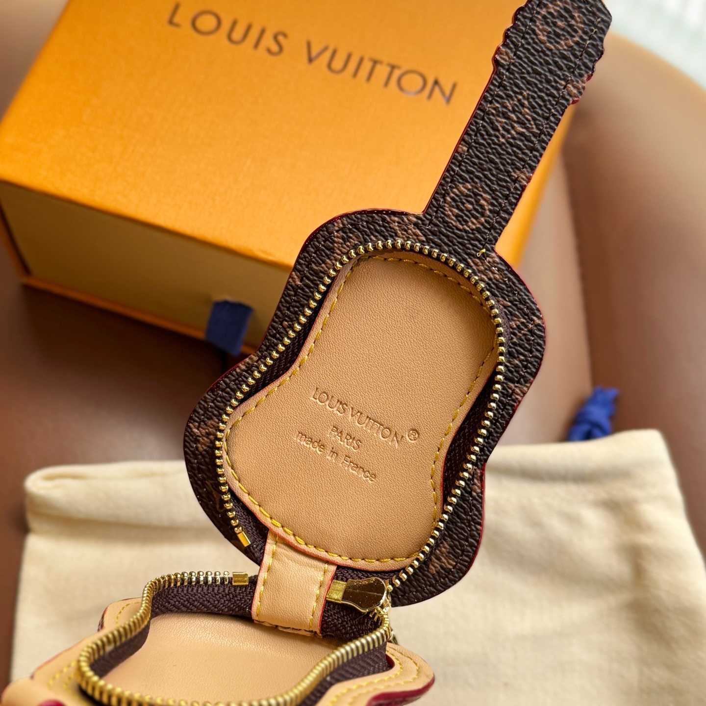 Louis Vuitton Guitar Pouch Bag Charm   M02032 - DopestKickz