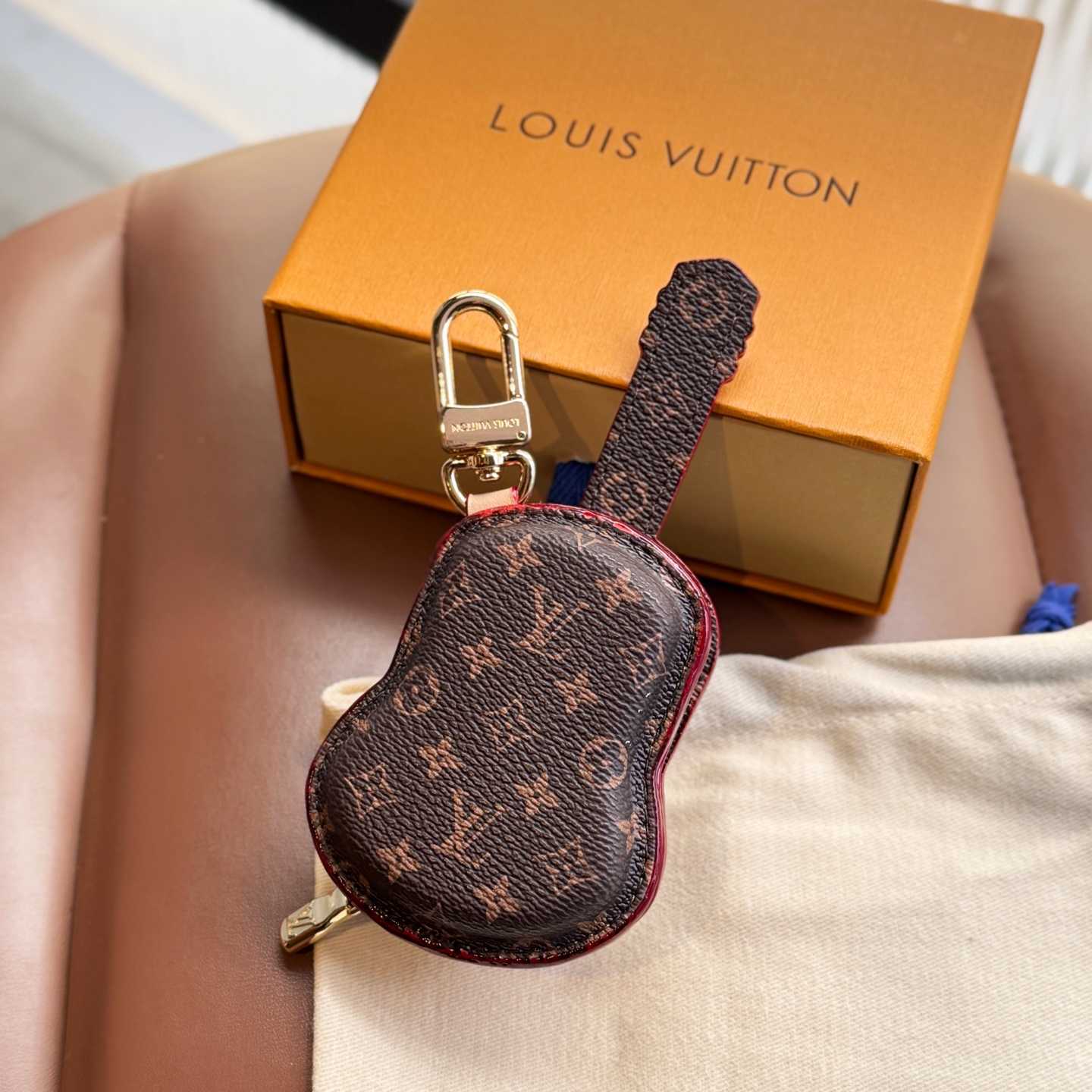Louis Vuitton Guitar Pouch Bag Charm   M02032 - DopestKickz