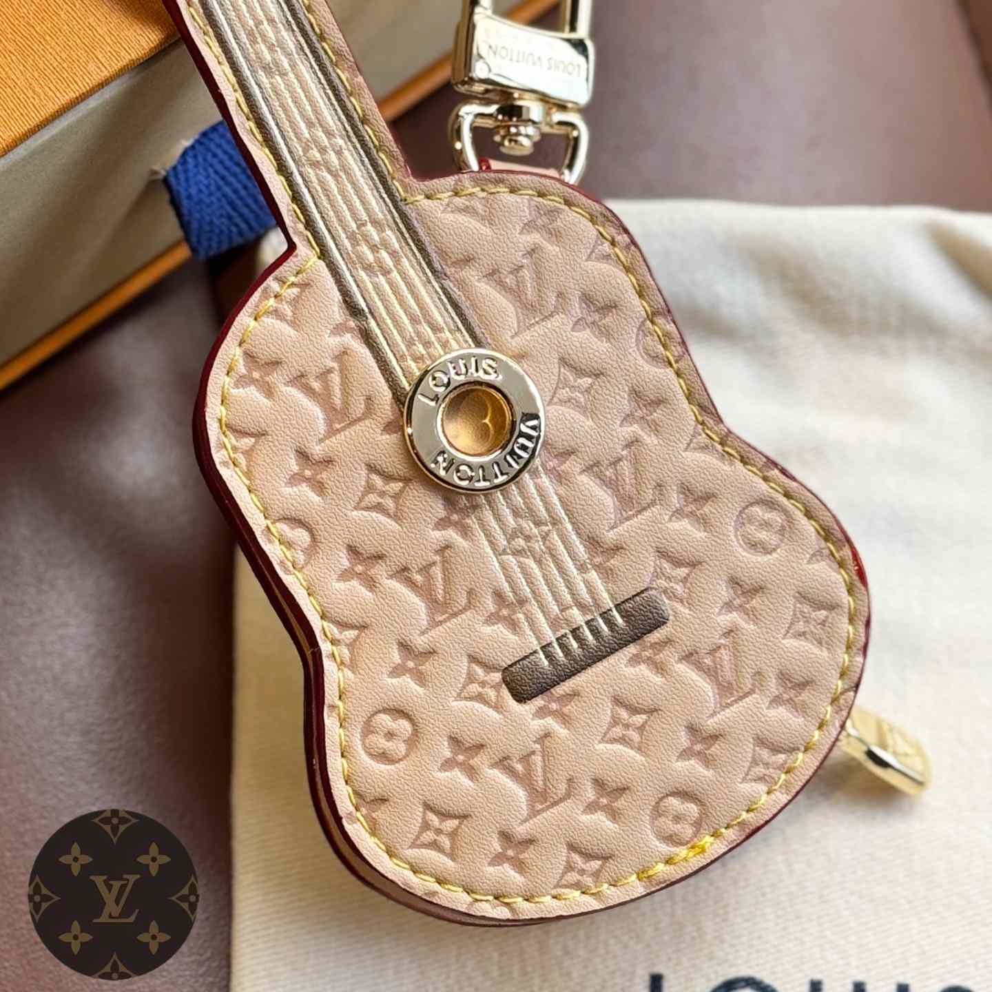Louis Vuitton Guitar Pouch Bag Charm   M02032 - DopestKickz