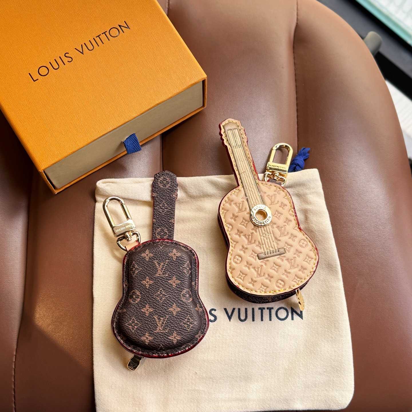 Louis Vuitton Guitar Pouch Bag Charm   M02032 - DopestKickz