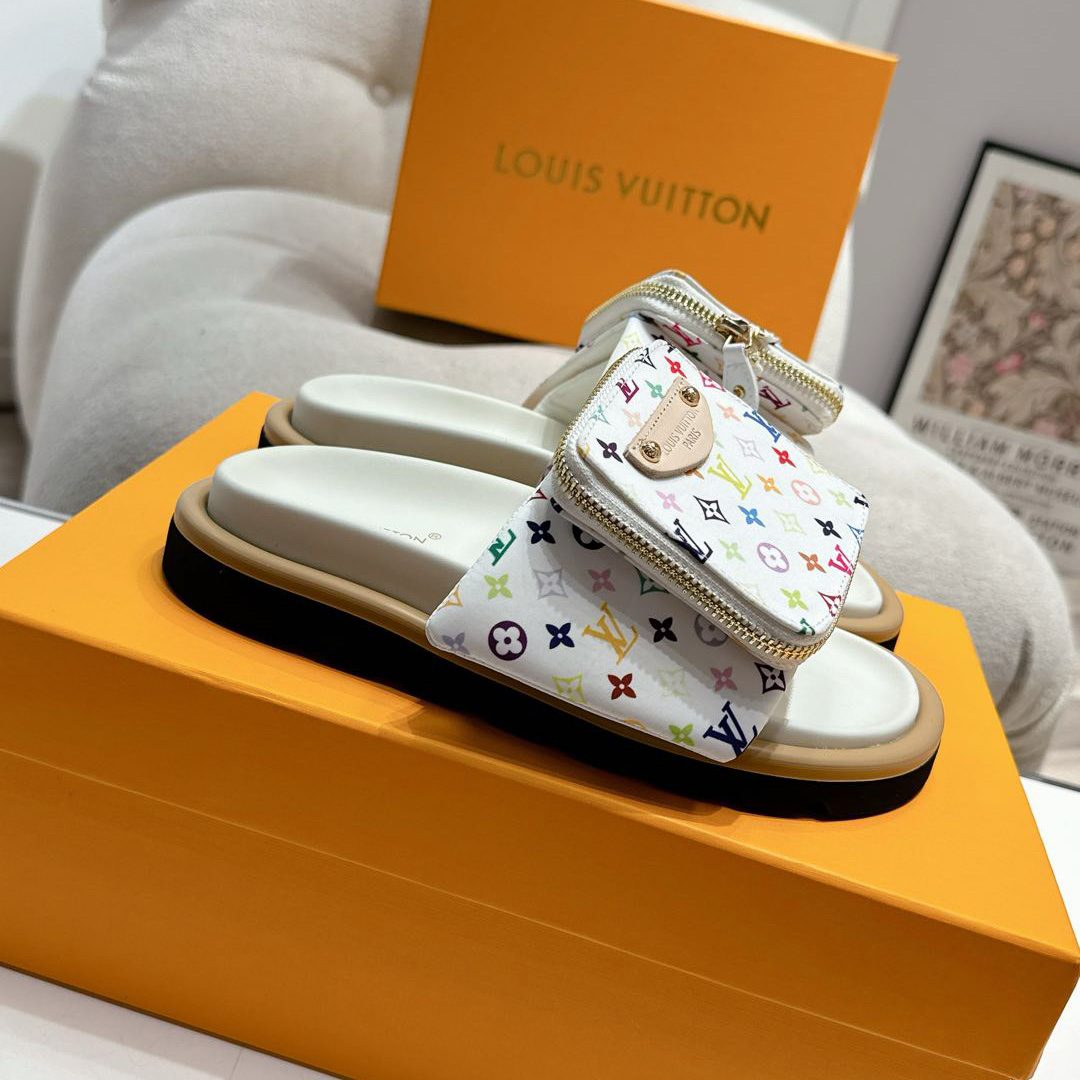 Louis Vuitton LV x TM Pool Pillow Flat Comfort Mule   1AGVQY - DopestKickz