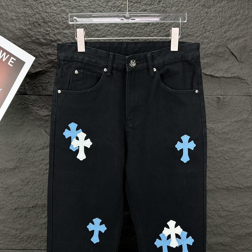 Chrome Hearts Straight Leg Jeans - DopestKickz