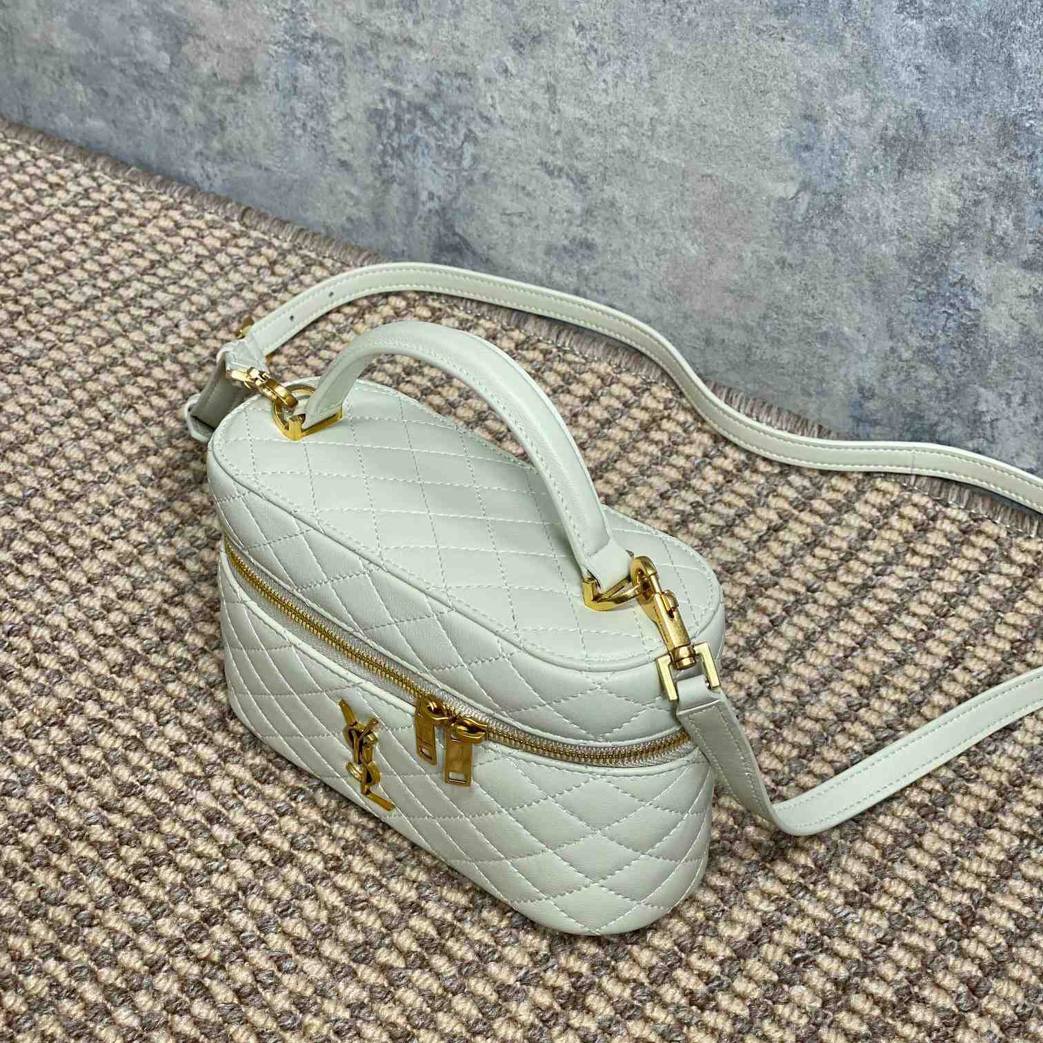 Saint Laurent Gaby Vanity Bag In Lambskin - DopestKickz