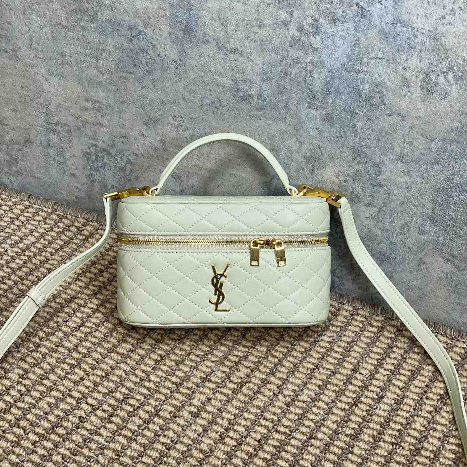 Saint Laurent Gaby Vanity Bag In Lambskin - DopestKickz