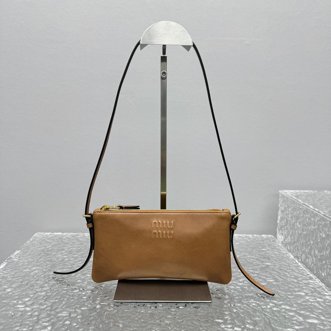 Miu Miu Nappa Leather Mini Pouch - DopestKickz