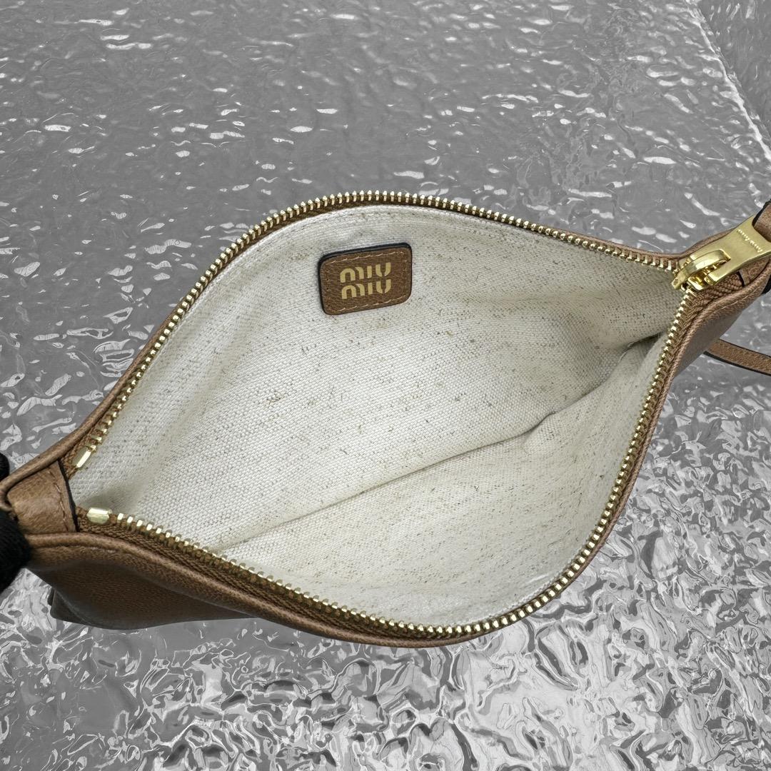 Miu Miu Nappa Leather Mini Pouch - DopestKickz