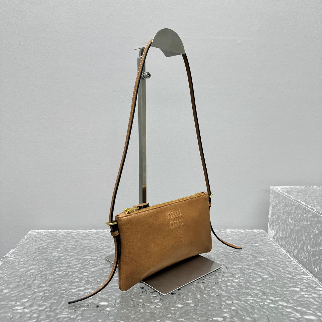 Miu Miu Nappa Leather Mini Pouch - DopestKickz
