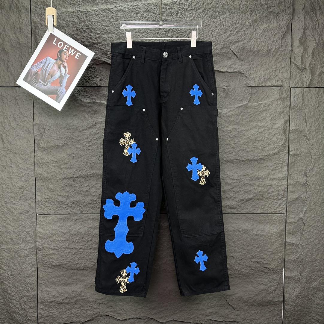 Chrome Hearts Straight Leg Jeans - DopestKickz
