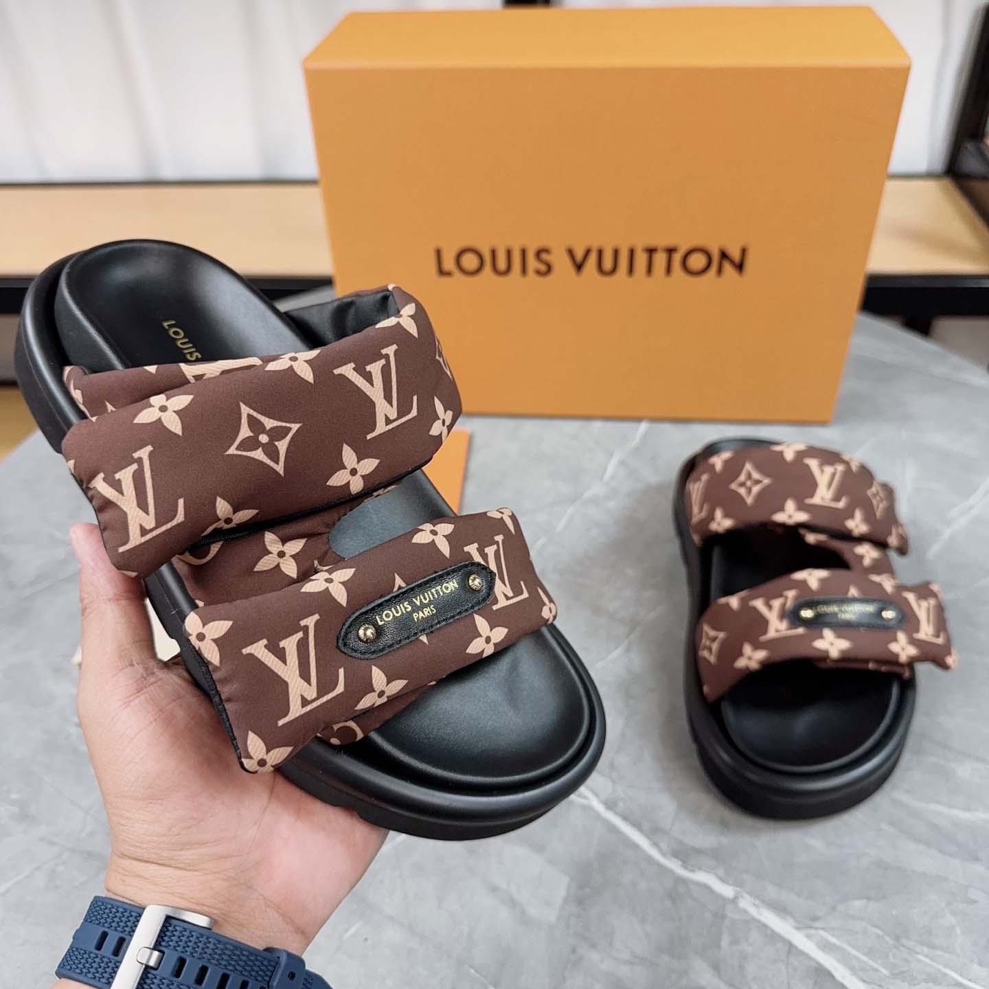 Louis Vuitton Pool Pillow Flat Comfort Mule - DopestKickz