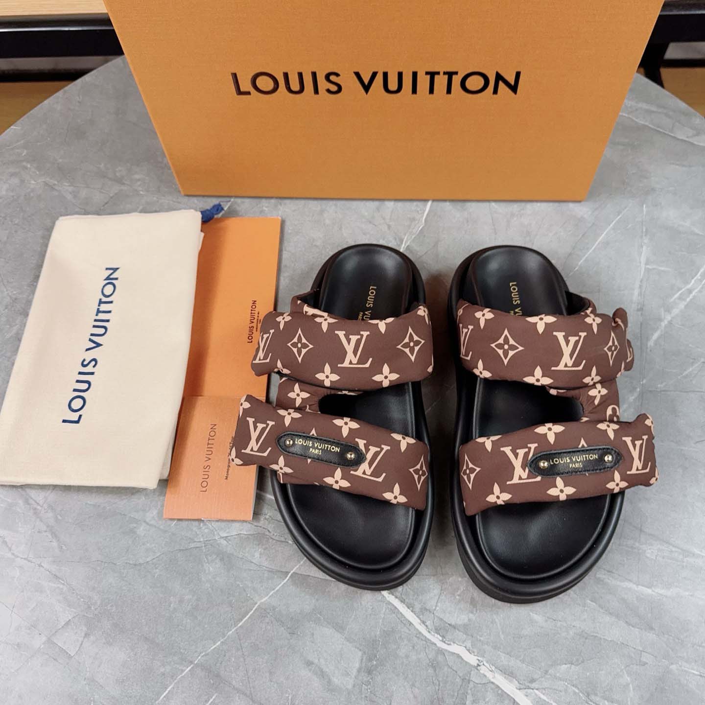 Louis Vuitton Pool Pillow Flat Comfort Mule - DopestKickz