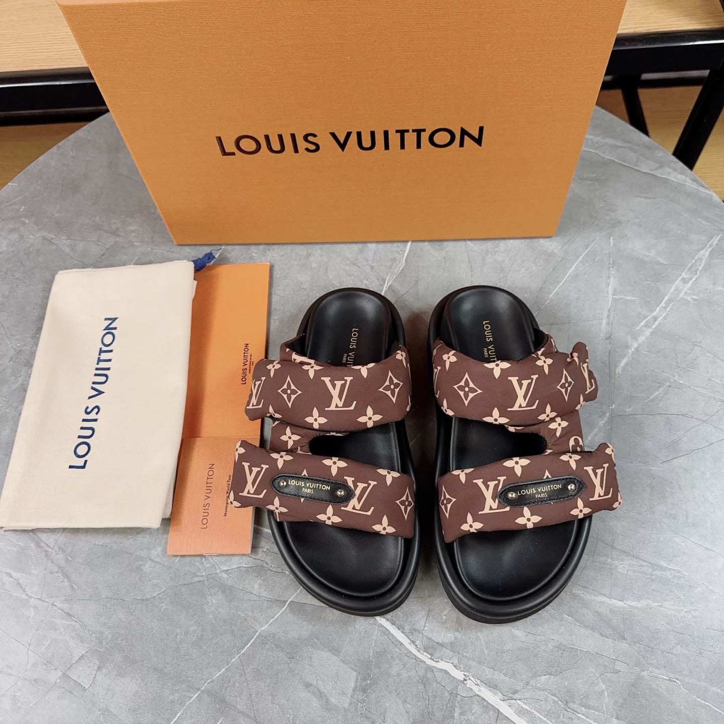 Louis Vuitton Pool Pillow Flat Comfort Mule - DopestKickz